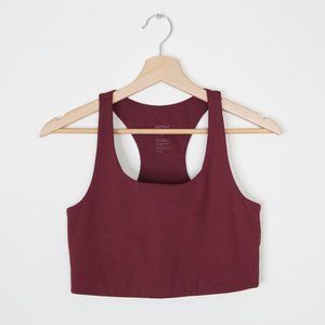 Girlfriend Collective Paloma Racerback Sports Bra Mulberry Medium